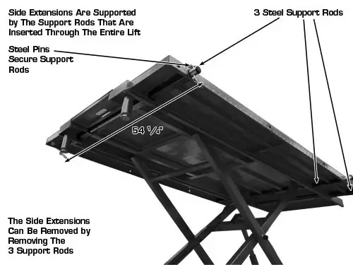 Pont élévateur ATLAS HI-RISE 1500 pour motos et VTT (capacité de 1 500 livres)