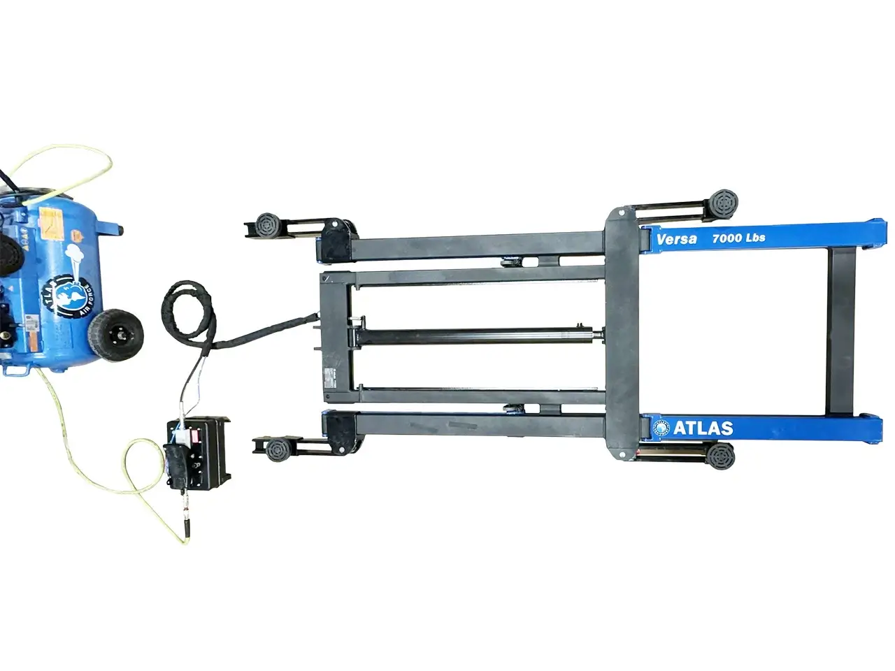 ATLAS VERSA EXTENDED MID RISE LIFT WITH PNEUMATIC PUMP