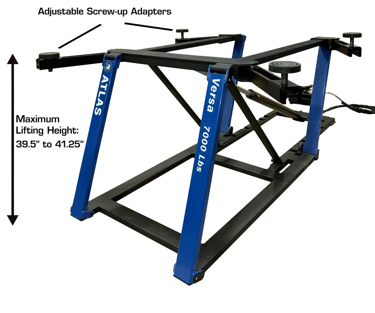 ATLAS VERSA EXTENDED MID RISE LIFT WITH PNEUMATIC PUMP