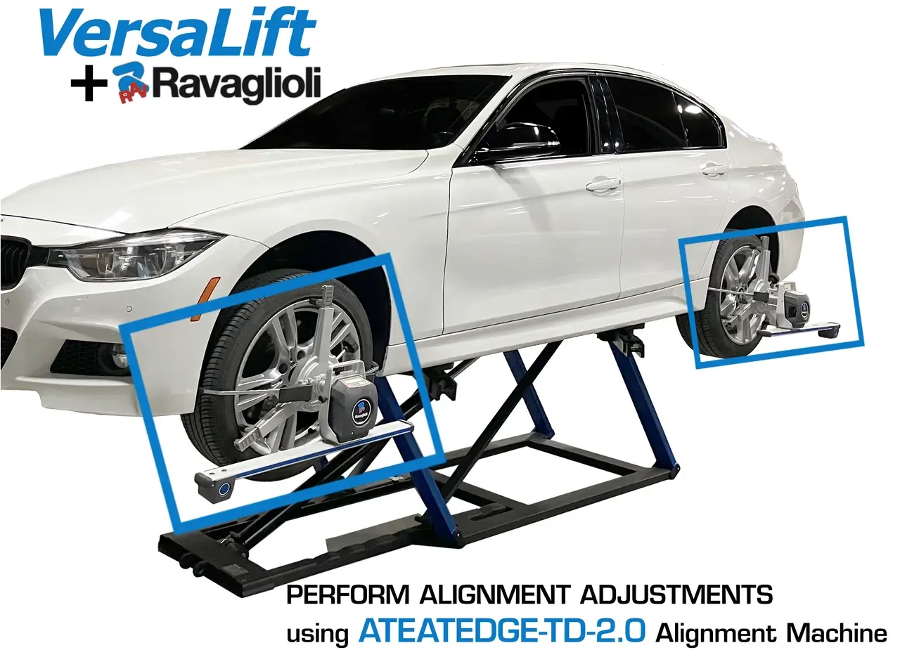 ATLAS VERSA EXTENDED MID RISE LIFT WITH PNEUMATIC PUMP