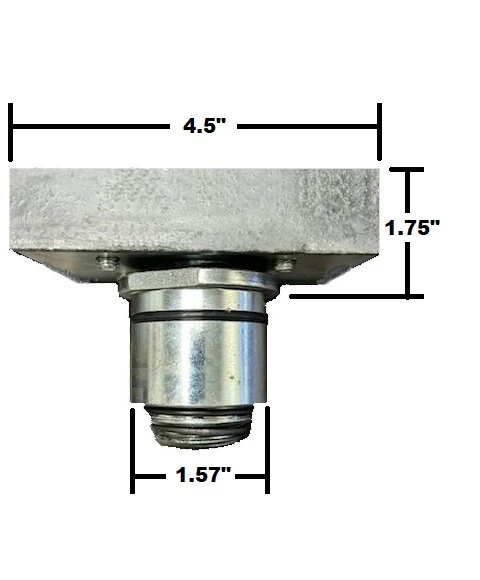 Heavy Duty Slotted Rubber Screw-Up Lift Adapter