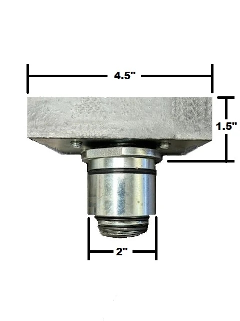 Heavy Duty Slotted Rubber Screw-Up Lift Adapter