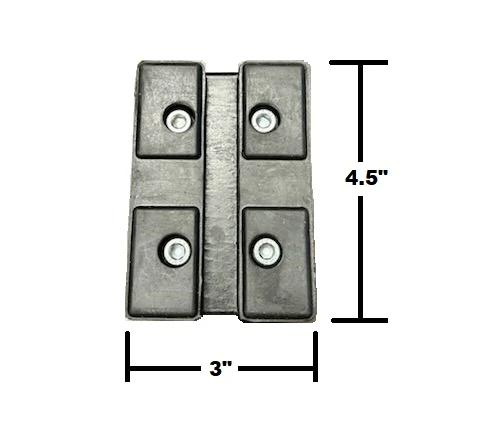 Heavy Duty Slotted Rubber Screw-Up Lift Adapter