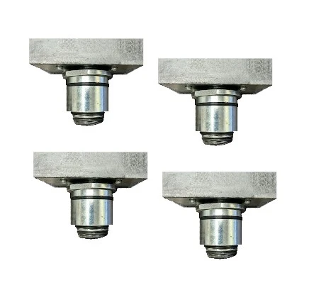 Slotted Rubber Adjustable Adapters, 2 Peg (Set of 4)