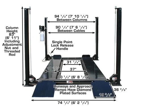 ATLAS Garage Pro 8000 4 Post Lift