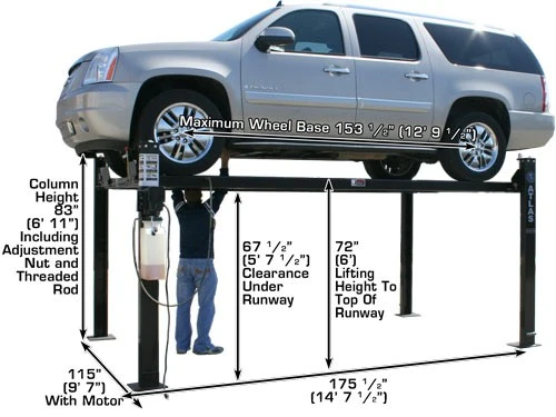 ATLAS Garage Pro 8000 4 Post Lift