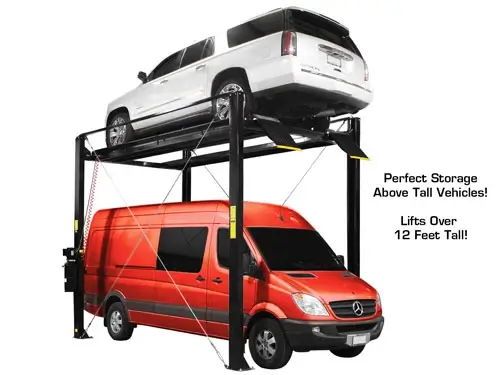 ATLAS ST-7000 SUPER TALL 4 Post Lift 7,000lbs Capacity