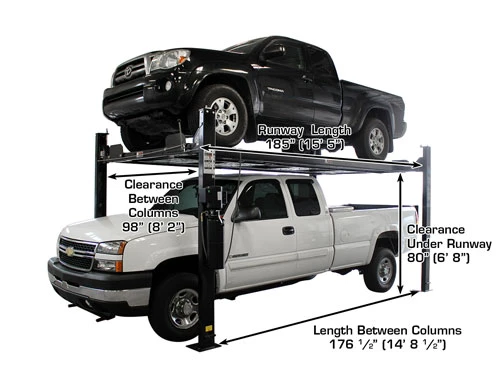 ATLAS Garage Pro 8000 EXT-L 4 Post Lift (EXTRA TALL, EXTRA LONG)