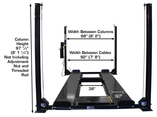 ATLAS Garage Pro 8000 EXT-L 4 Post Lift (EXTRA TALL, EXTRA LONG)