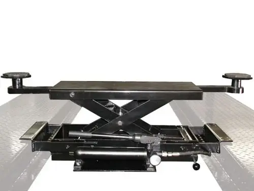 ATLAS RJ-35 Cric central hydraulique coulissant 3500 Lbs. et adaptateurs pour camions