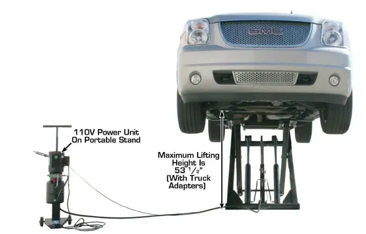 ATLAS TD6MR 6,000 Lbs. Capacity Portable 110 Volt Scissor Lift