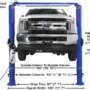 ATLAS Platinum PVL-10 ALI Certified 10,000 Lbs. Symmetric/Asymmetric Adjustable Height 2 Post Overhead Car Lift