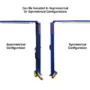 ATLAS Platinum PVL-10 ALI Certified 10,000 Lbs. Symmetric/Asymmetric Adjustable Height 2 Post Overhead Car Lift