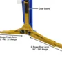 ATLAS Platinum PVL-10 ALI Certified 10,000 Lbs. Symmetric/Asymmetric Adjustable Height 2 Post Overhead Car Lift