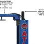 ATLAS Platinum PVL-10 ALI Certified 10,000 Lbs. Symmetric/Asymmetric Adjustable Height 2 Post Overhead Car Lift