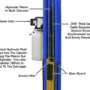 ATLAS Platinum PVL-10 ALI Certified 10,000 Lbs. Symmetric/Asymmetric Adjustable Height 2 Post Overhead Car Lift
