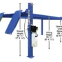 ATLAS Platinum PVL-14 ALI Certified 14,000 Lb. Capacity Commercial Grade 4 Post Lift