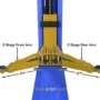 ATLAS Platinum PVL-9BP ALI Certified Baseplate 9,000 lbs. Capacity 2 Post Above Ground Car Lift