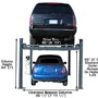 ATLAS 408-SL Premium 8,000 Lbs. Capacity Portable Hobbyist 4 Post Lift