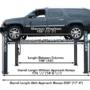 ATLAS 408-SL Premium 8,000 Lbs. Capacity Portable Hobbyist 4 Post Lift