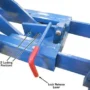 ATLAS RJ-6000 Air/Hydraulic Center Rolling Jack 6,000 Lbs. Capacity with Truck Adapters