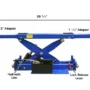ATLAS RJ-6000 Air/Hydraulic Center Rolling Jack 6,000 Lbs. Capacity with Truck Adapters