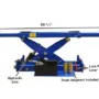 ATLAS RJ-6000 Air/Hydraulic Center Rolling Jack 6,000 Lbs. Capacity with Truck Adapters