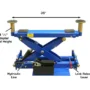 ATLAS RJ-6000 Air/Hydraulic Center Rolling Jack 6,000 Lbs. Capacity with Truck Adapters
