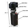 Electric/Hydraulic 220V Single Phase 60Hz 3HP Power Unit – 10 Liter