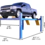 ATLAS 414 14,000 Lbs. Capacity Commercial Grade 4 Post Lift