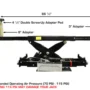 ATLAS RJ-8000 Air/Hydraulic Center Rolling Jack 8,000 Lbs. Capacity with Truck Adapters