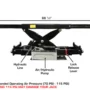 ATLAS RJ-8000 Air/Hydraulic Center Rolling Jack 8,000 Lbs. Capacity with Truck Adapters