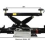 ATLAS RJ-8000 Air/Hydraulic Center Rolling Jack 8,000 Lbs. Capacity with Truck Adapters
