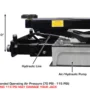 ATLAS RJ-8000 Air/Hydraulic Center Rolling Jack 8,000 Lbs. Capacity with Truck Adapters