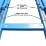 ATLAS Kwik Bay Commercial Grade Open Center Portable 7,000 Lbs. Capacity with Support Bars