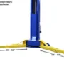 ATLAS Platinum PVL-15 ALI Certified Overhead 15,000 lbs. Capacity 2 Post Above Ground Car Lift