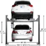 Pont élévateur à quatre poteaux Apex 8 Hobbyist – Certifié ALI