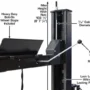 Apex 9 ALI Certified Hobbyist 9,000 Lb. Capacity 4 Post Parking Car Lift