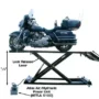 Pont élévateur ATLAS HI-RISE 1500 pour motos et VTT (capacité de 1 500 livres)