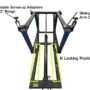 ATLAS VERSA EXTENDED MID RISE LIFT WITH PNEUMATIC PUMP