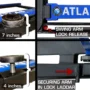 ATLAS VERSA EXTENDED MID RISE LIFT WITH PNEUMATIC PUMP