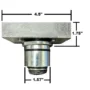 Heavy Duty Slotted Rubber Screw-Up Lift Adapter