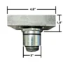Heavy Duty Slotted Rubber Screw-Up Lift Adapter
