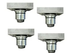 Slotted Rubber Adjustable Adapters, 1.57 Peg (Set of 4)