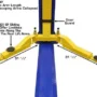 ATLAS 9KBP Baseplate 9,000 lbs. Capacity 2 Post Lift