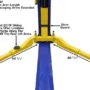 ATLAS 9KBP Baseplate 9,000 lbs. Capacity 2 Post Lift