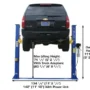 ATLAS 9KBP Baseplate 9,000 lbs. Capacity 2 Post Lift