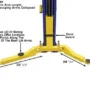 ATLAS 9KOH Overhead 9,000 lbs. Capacity 2 Post Lift