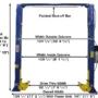 ATLAS 9KOH Overhead 9,000 lbs. Capacity 2 Post Lift