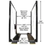 ATLAS ST-7000 SUPER TALL 4 Post Lift 7,000lbs Capacity